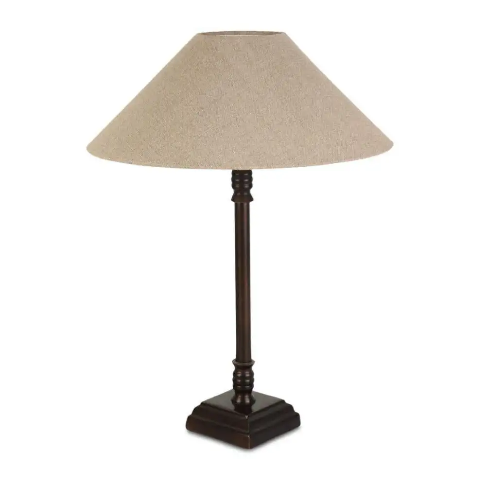 Linen Shade Modern Metal Aluminum Linen Table Lamp