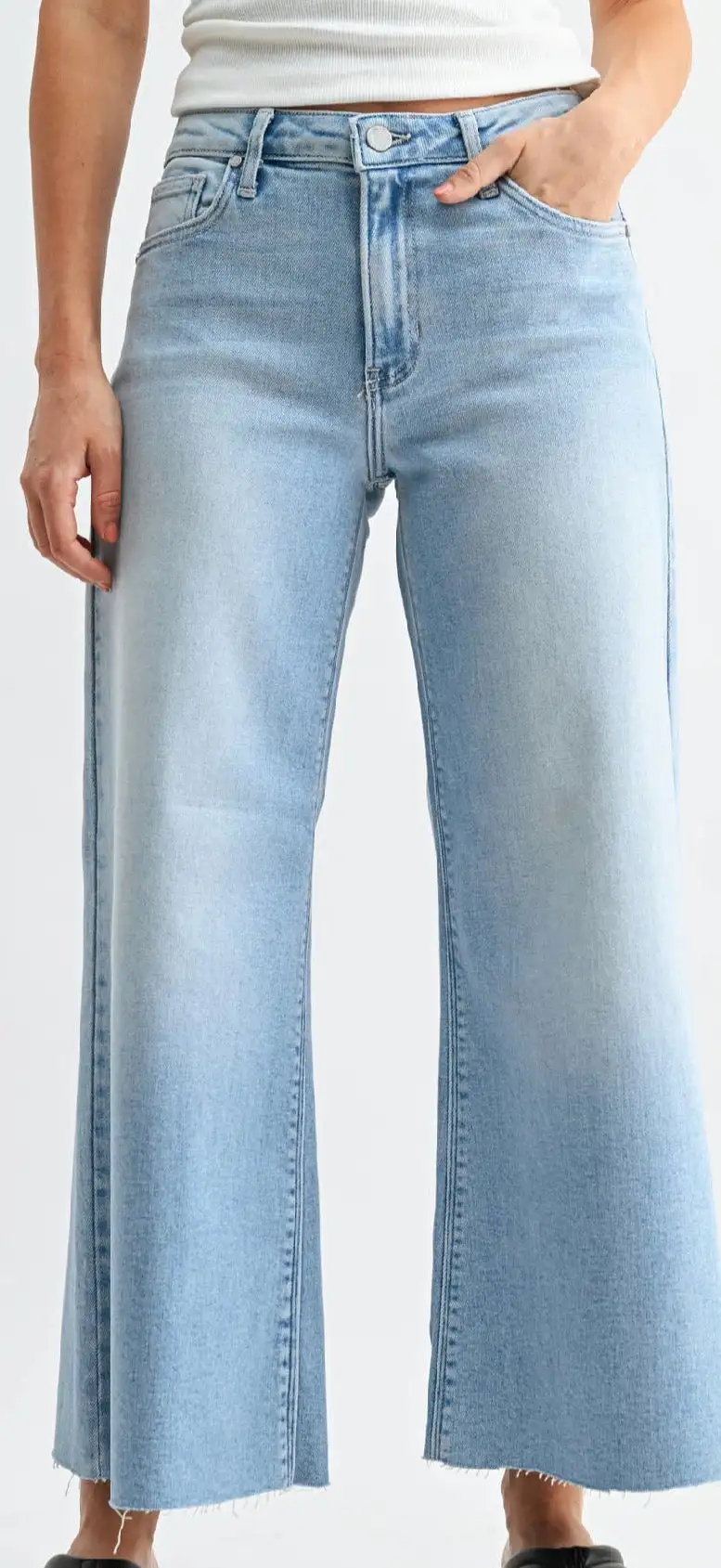 Wide Leg Relaxed Flared Everyday Jeans