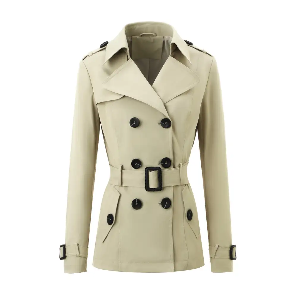 Refined Waist Tie Trench Coat