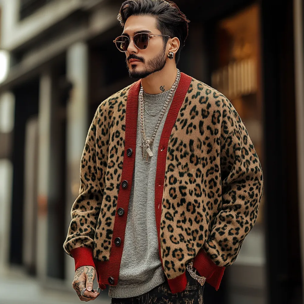 Leopard Print Cardigan