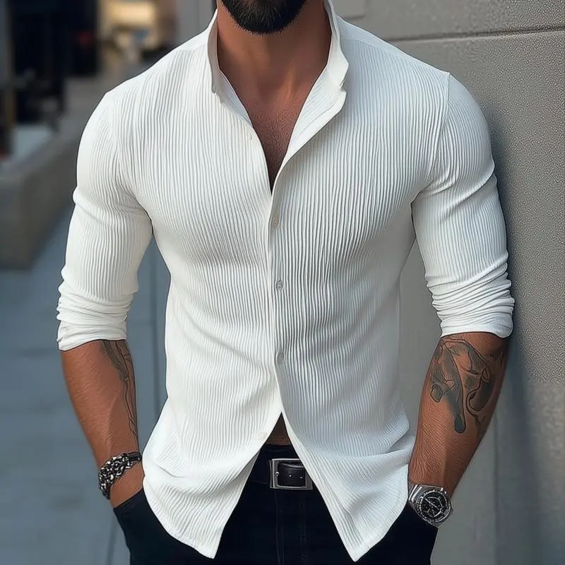 Band Collar Shirt