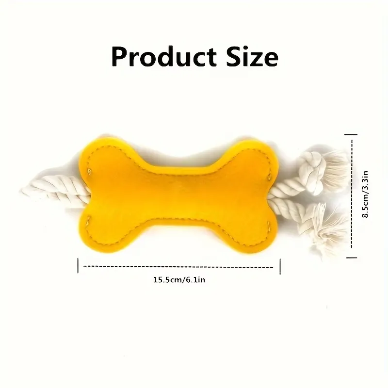 Felt Bone Dog Chew Toy