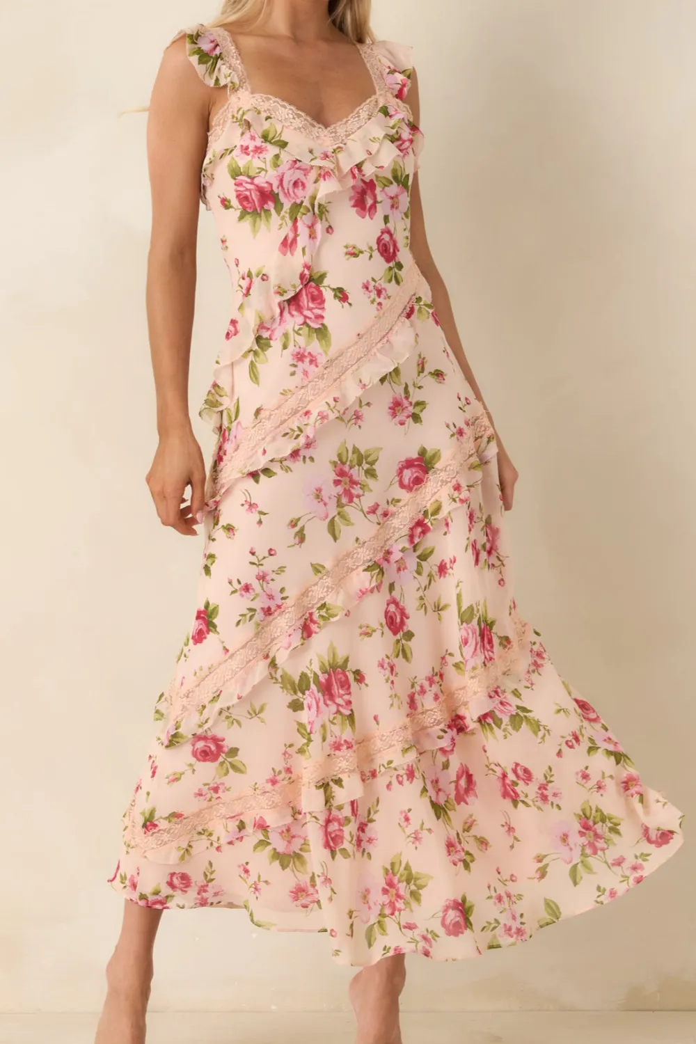 Refined Silhouette Midi Dress