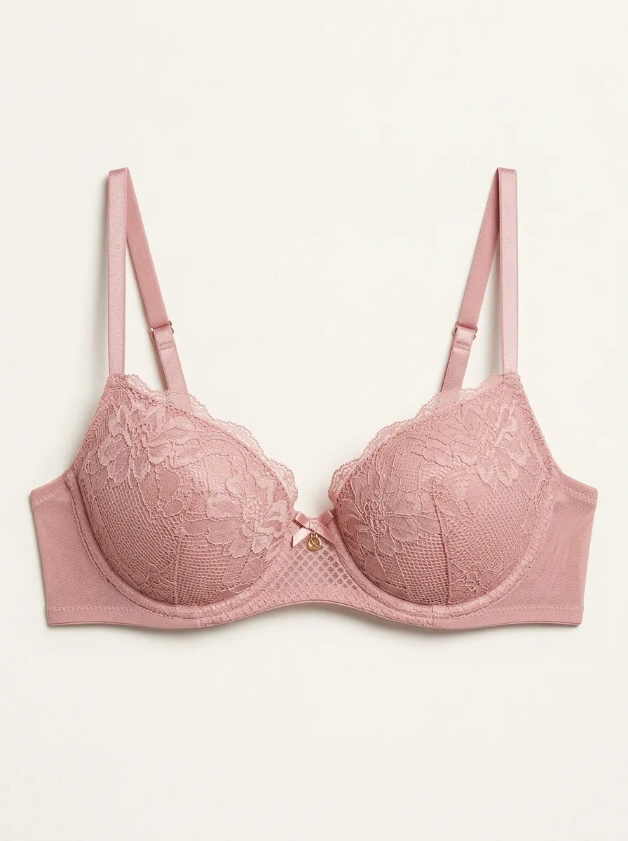 Essential Underwire Floral Lace Lace Fit Women's Bra