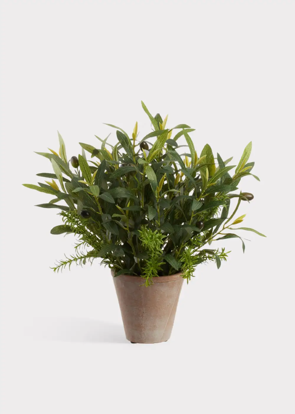 Artificial Olive Leaf Rosemary Potted Plant