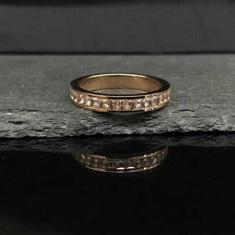 Slim Titanium Steel Ring