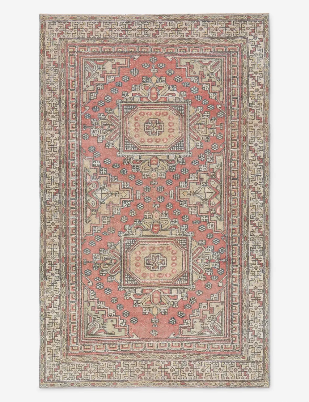 Rich Handcrafted Vintage Inspired Turkish Inspired Hand Knotted Wool Area Rug