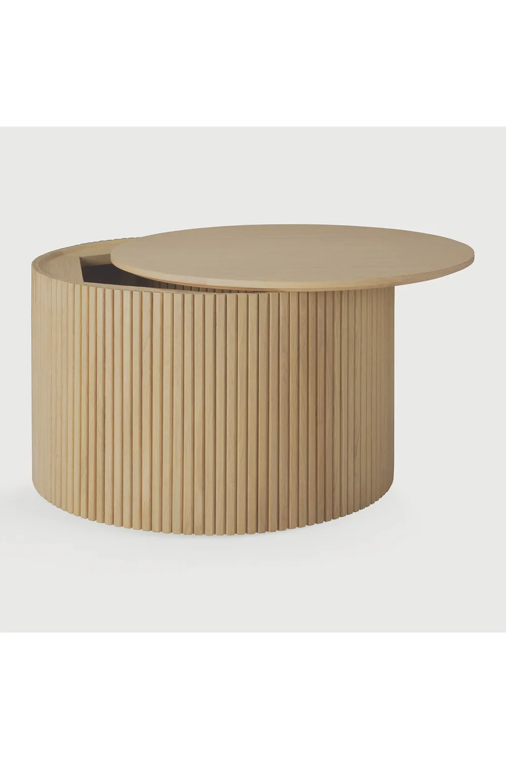 Round Storage Coffee Table