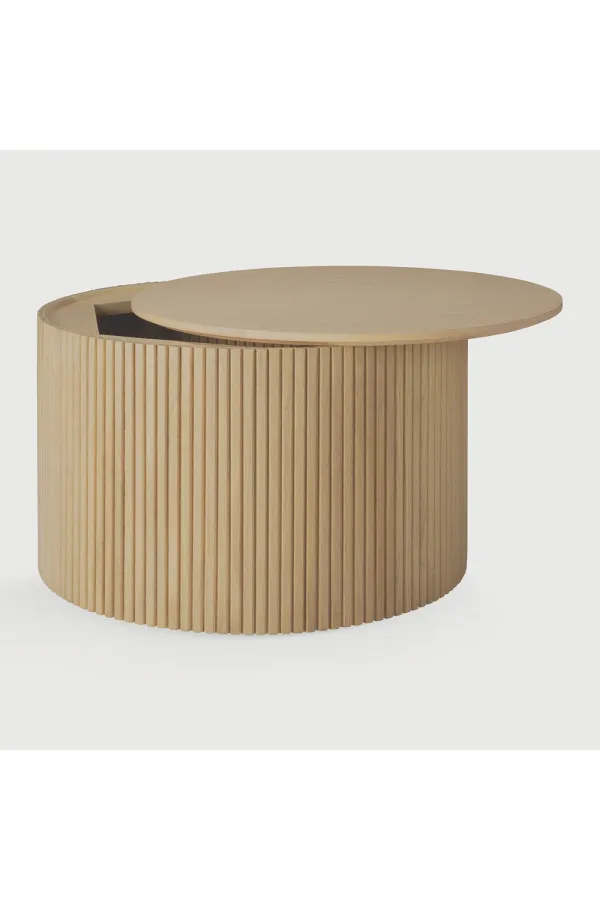 Round Storage Coffee Table