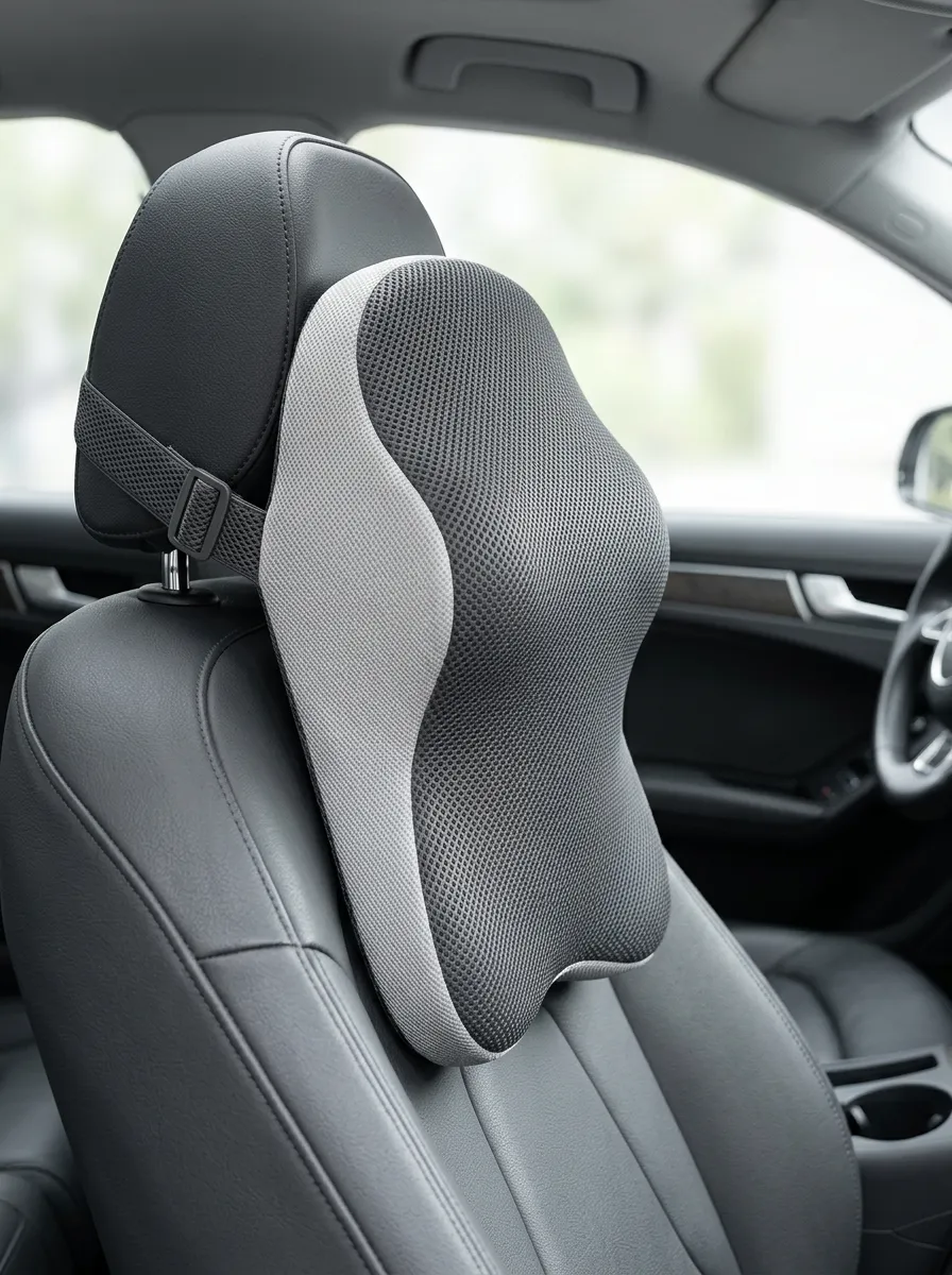 Ergonomic Mesh Car Neck Pillow