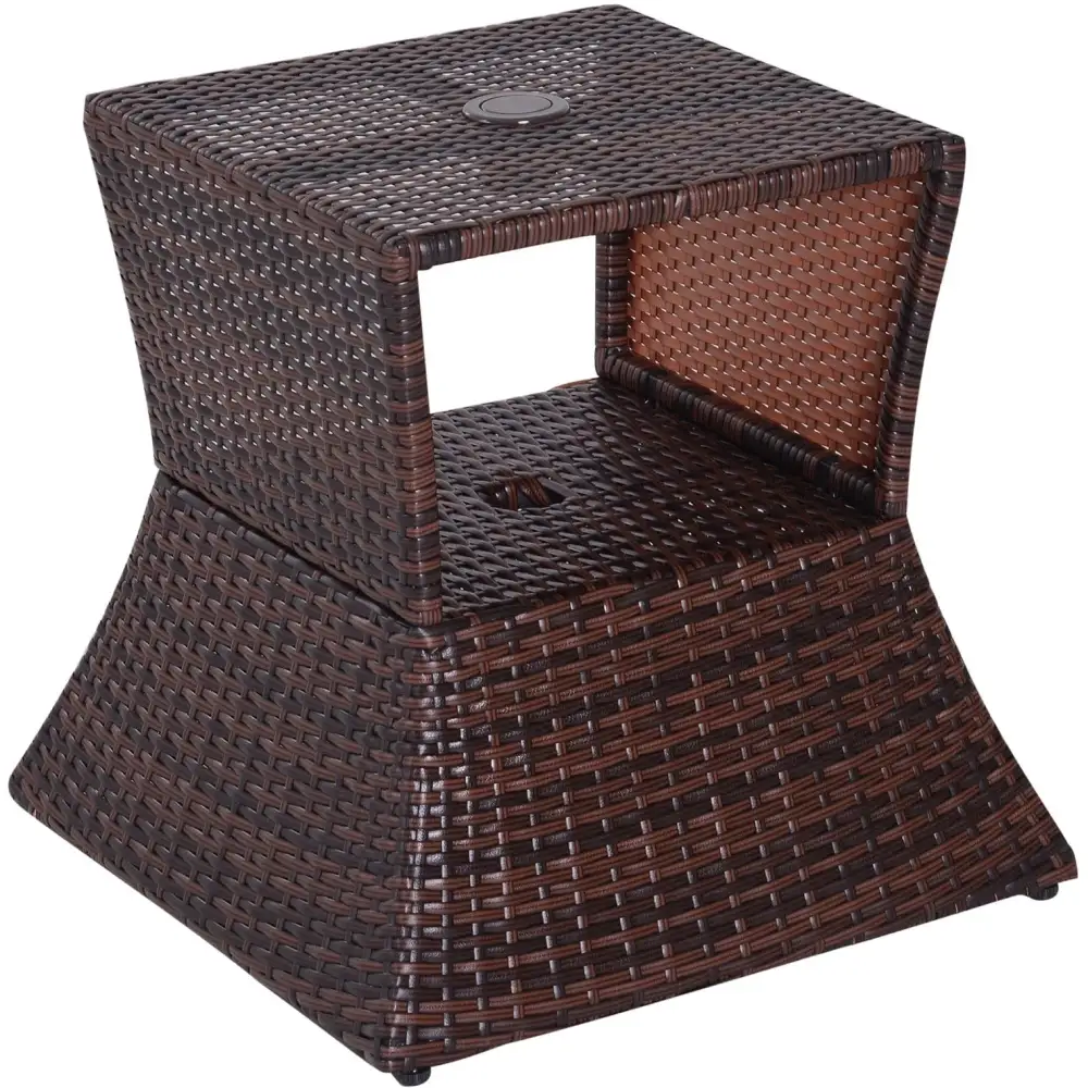 Rattan Storage Outdoor Coffee Table