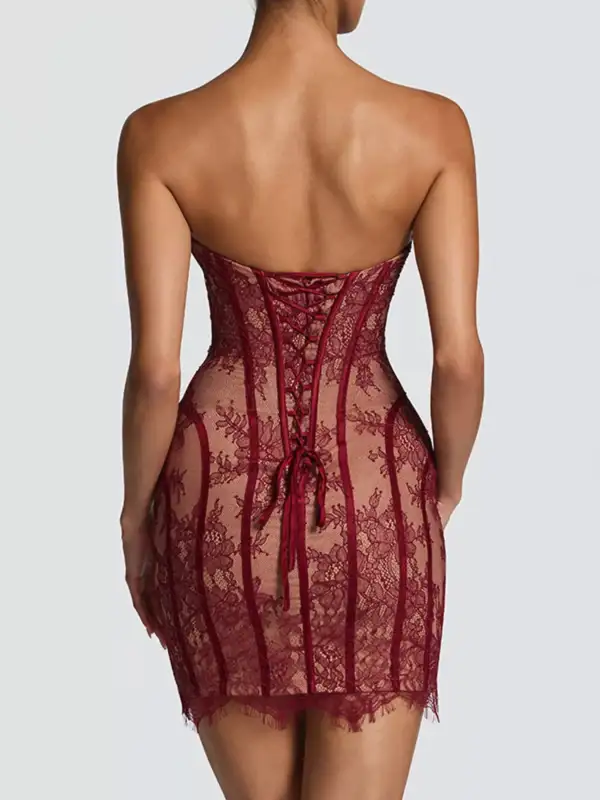 Classic Lace Mini Dress