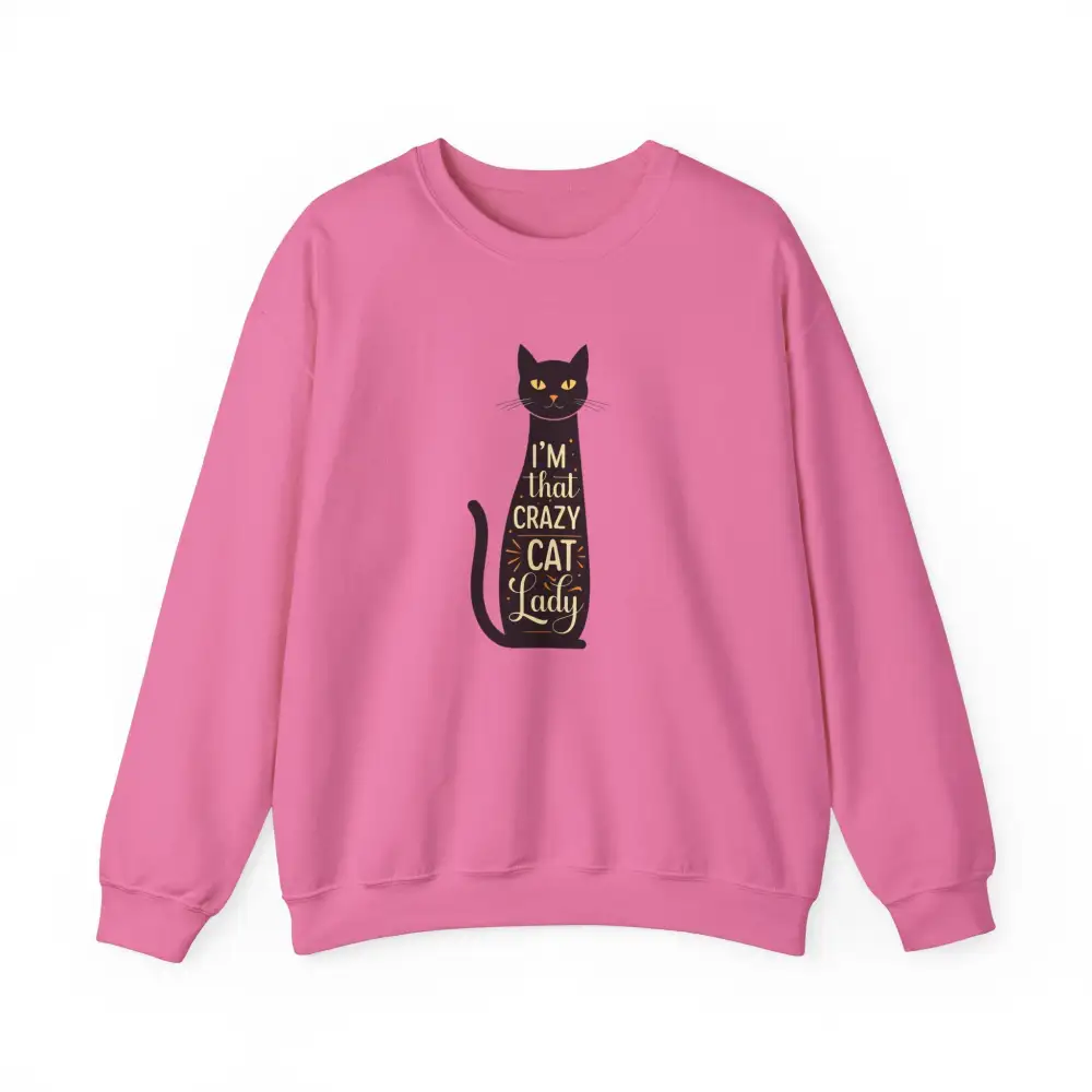 Cat Lady Graphic Crewneck Sweatshirt