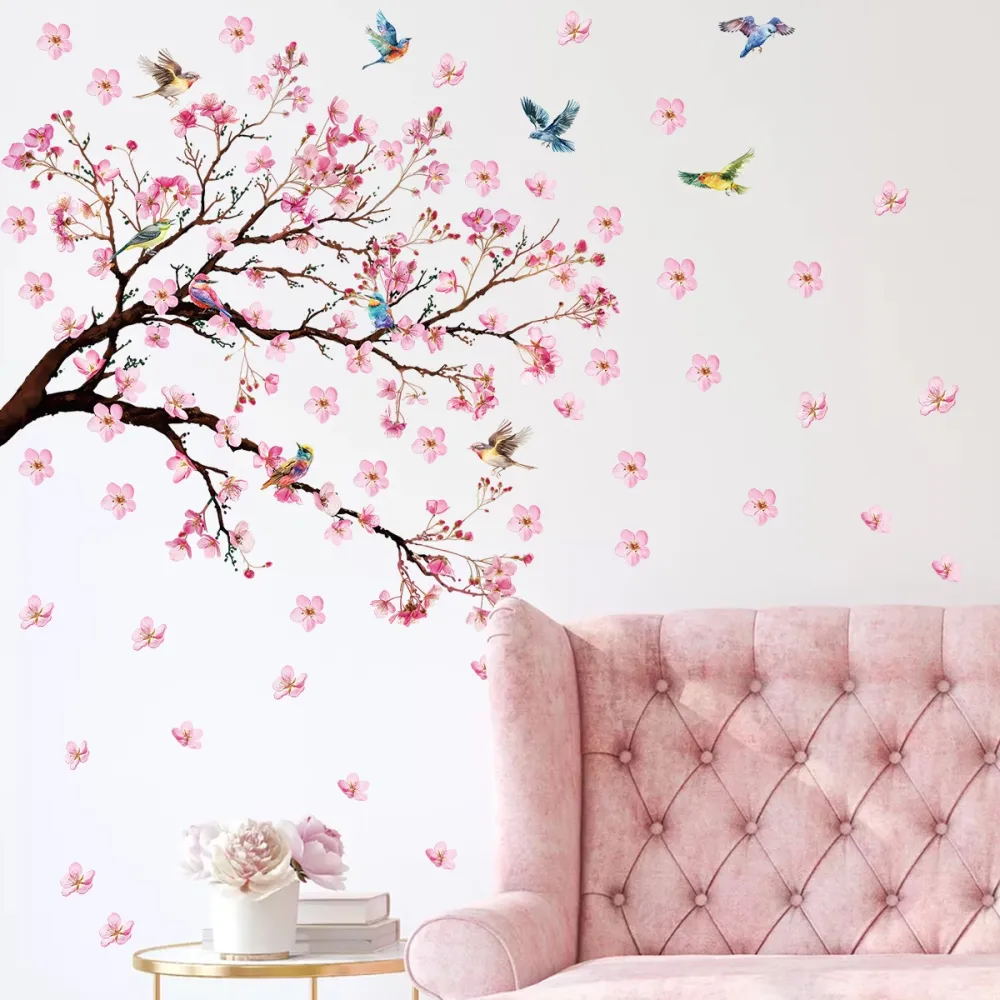 Cherry Blossom Bird Wall Stickers