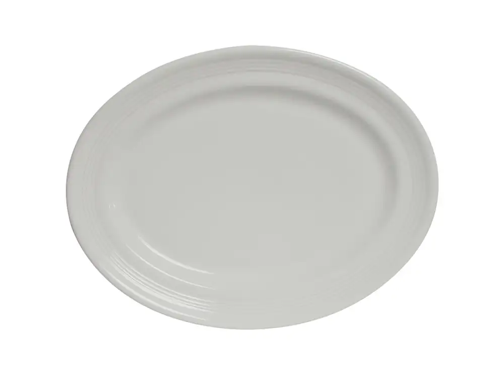 Concentric Pattern Oval Platter