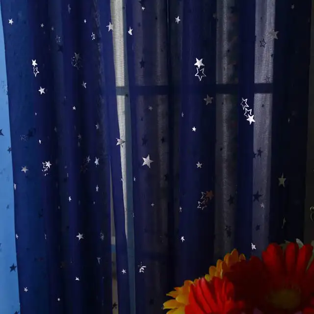 Open Star Sheer Curtain Panel