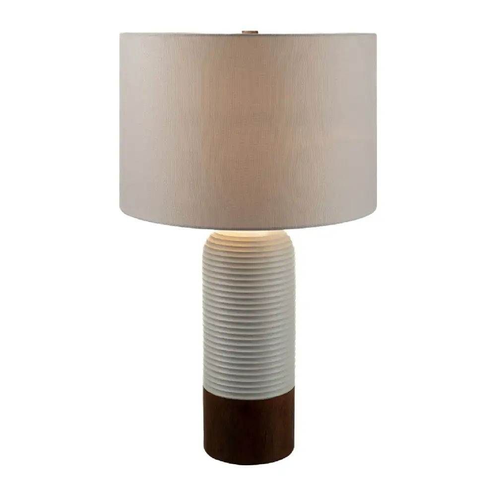 Metal Linen Table Lamp