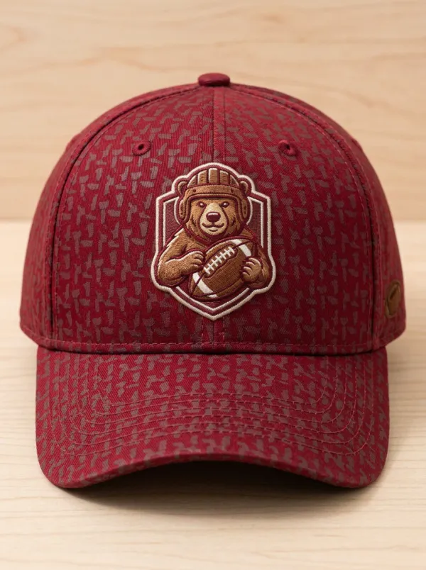Bear Mascot Football Baseball Cap