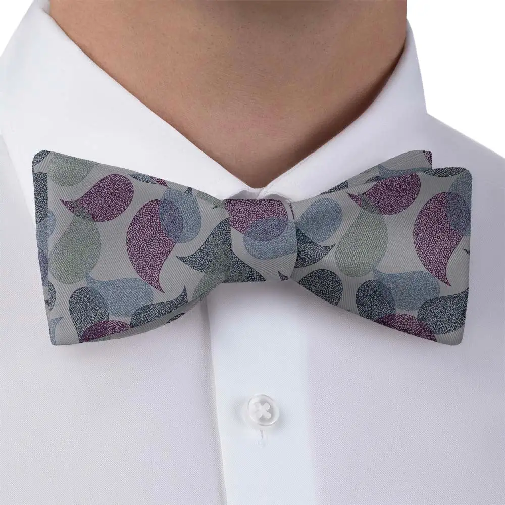 Petal Paisley Motif Bow Tie