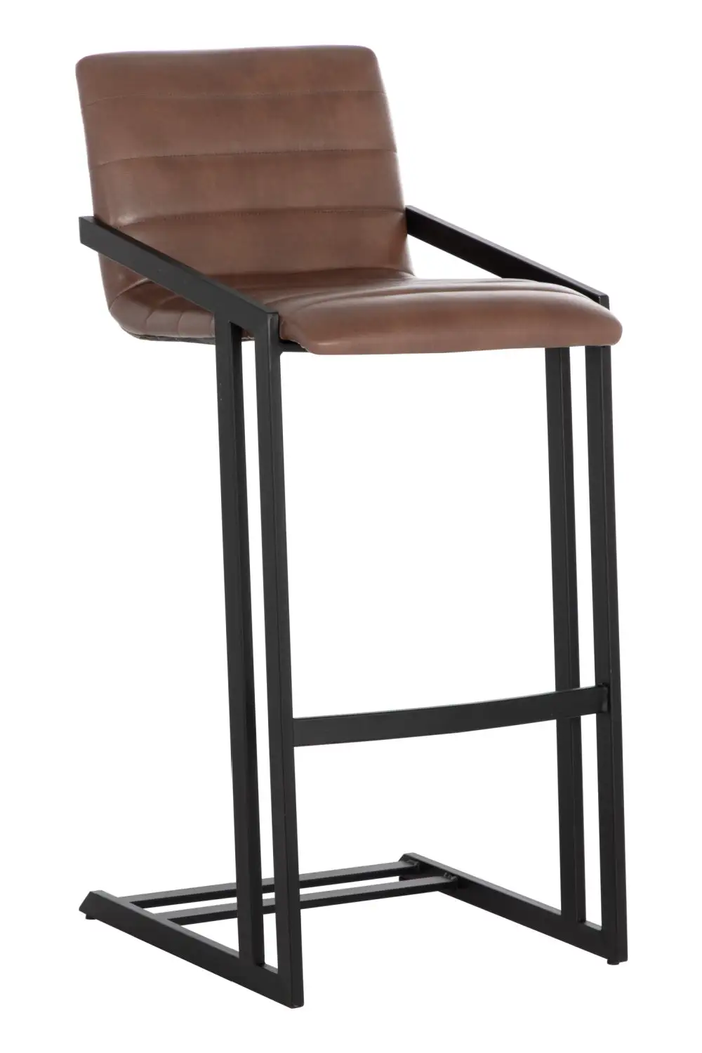 Channel-Tufted Tufted Bar Stool