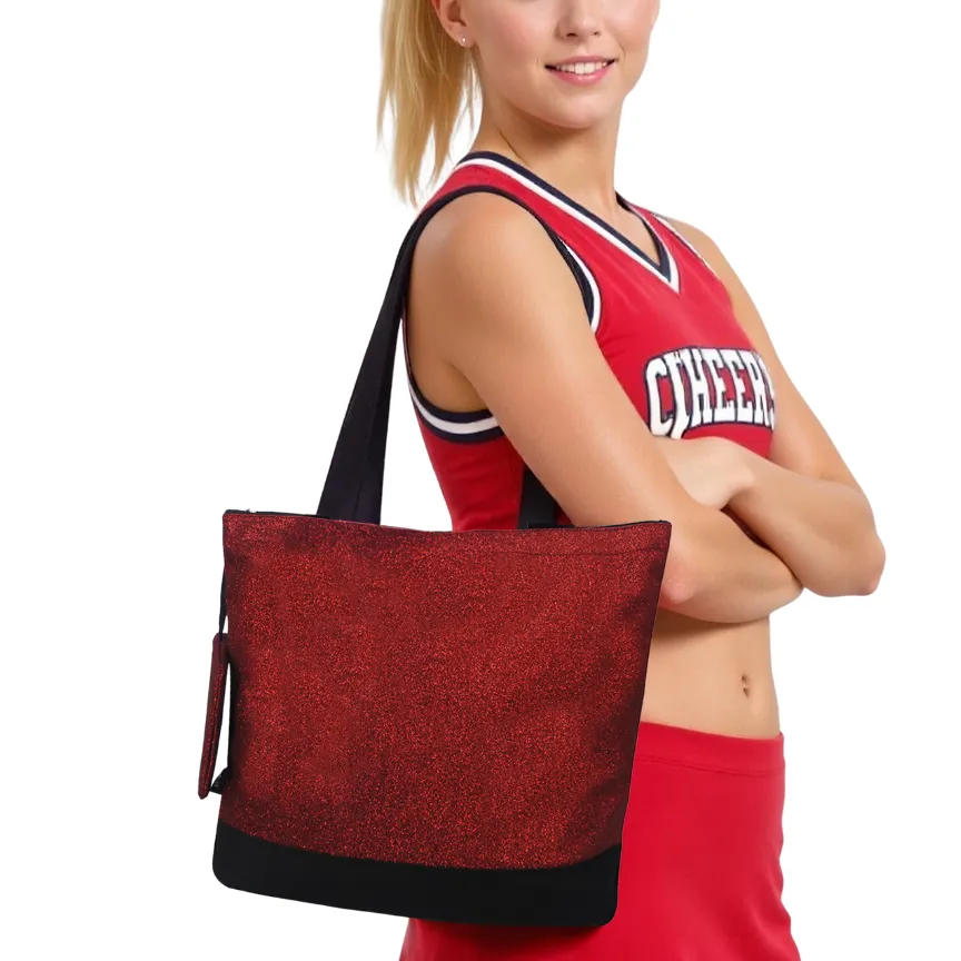 Refined Glitter Canvas Tote Bag