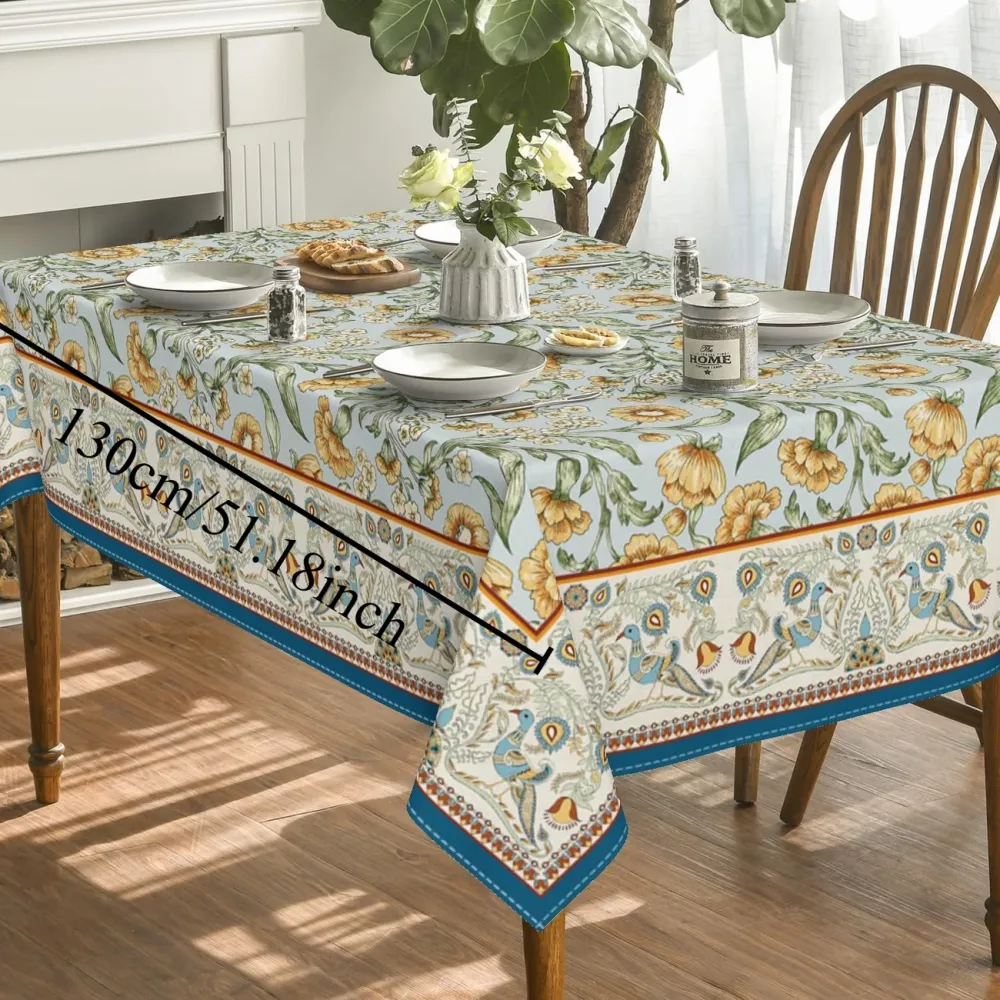 Vintage Floral Tablecloth