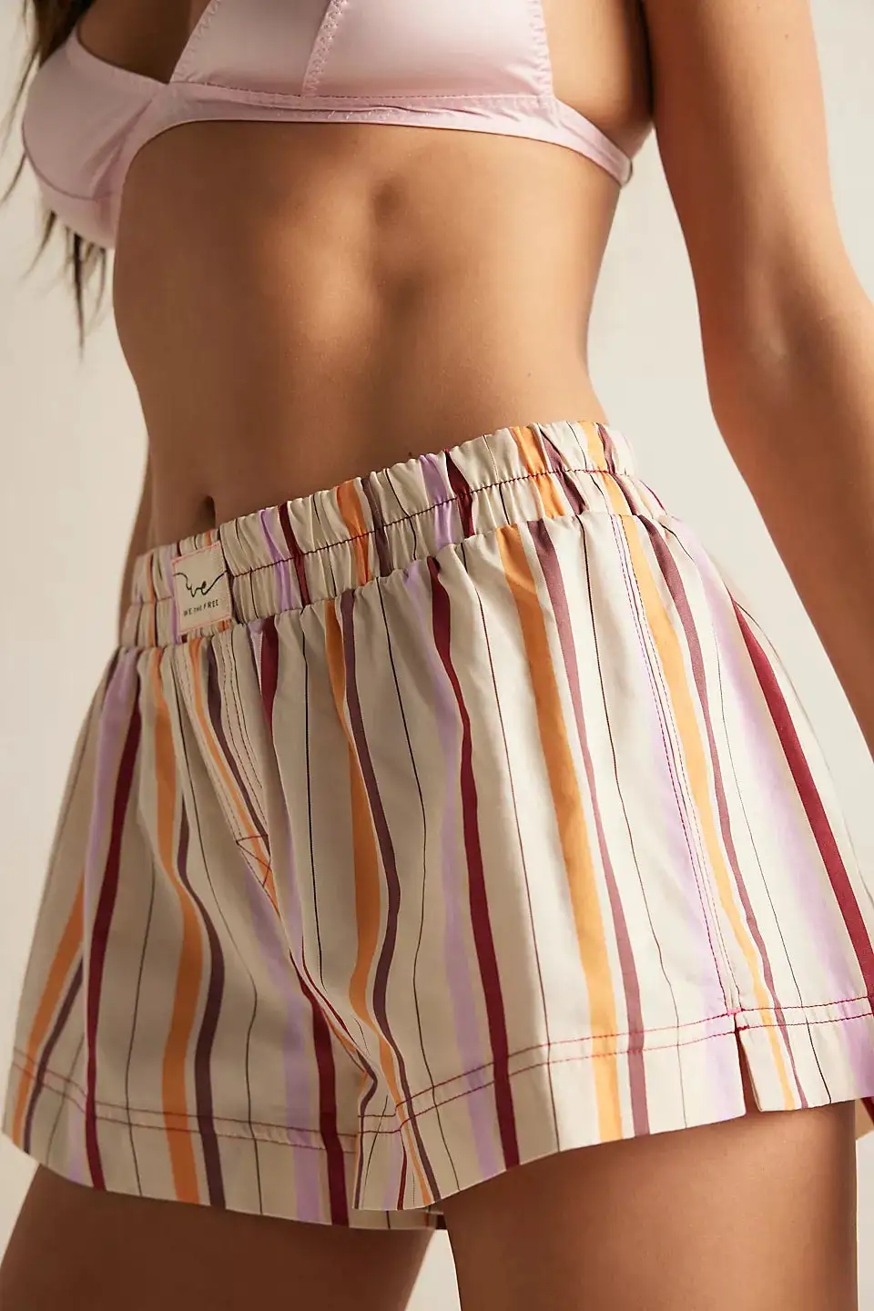 Side Slit Embroidered Shorts