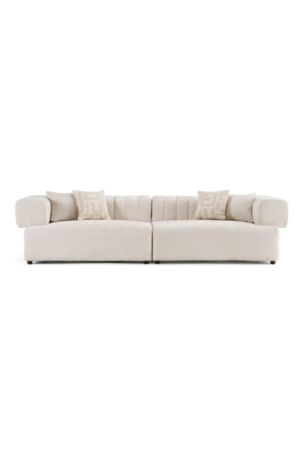 Modern Square-Arm Sofa
