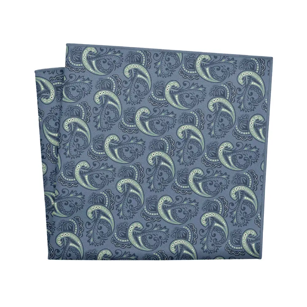Sleek Refined Paisley Pocket Square