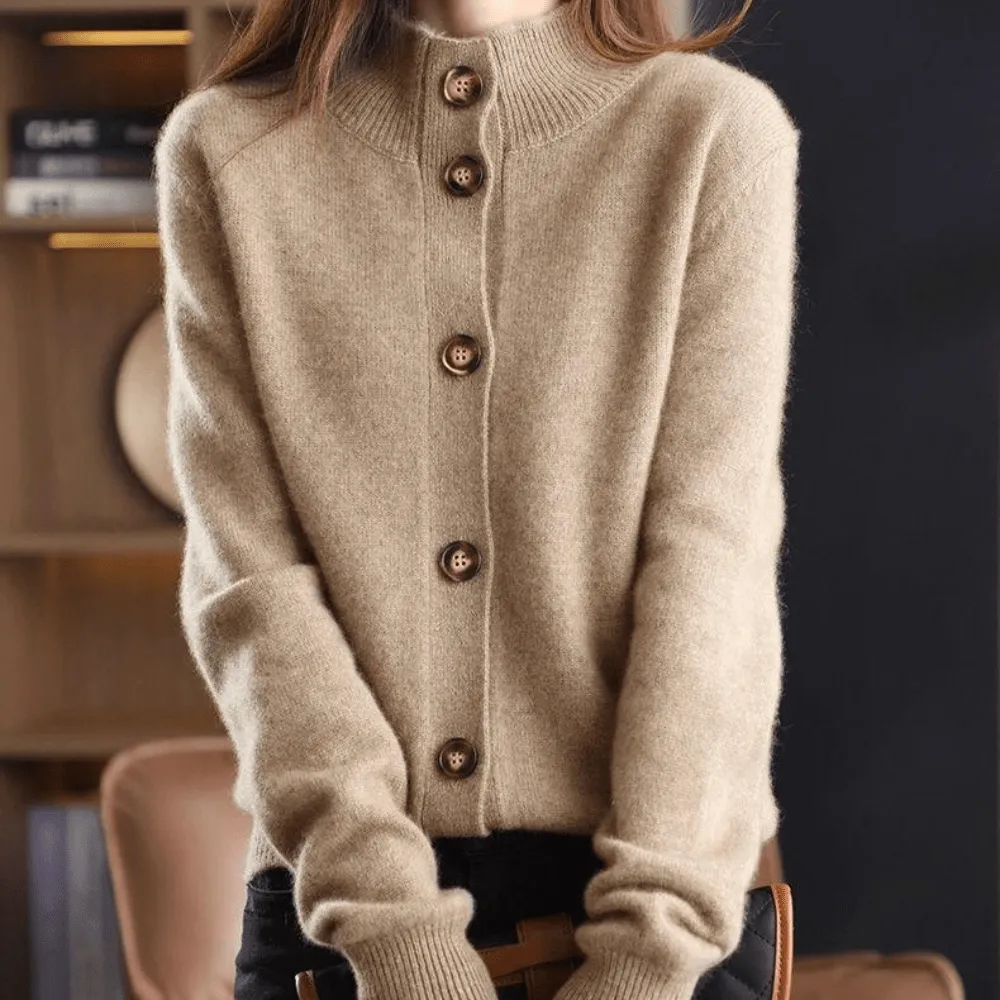 Cropped Cashmere Cardigan