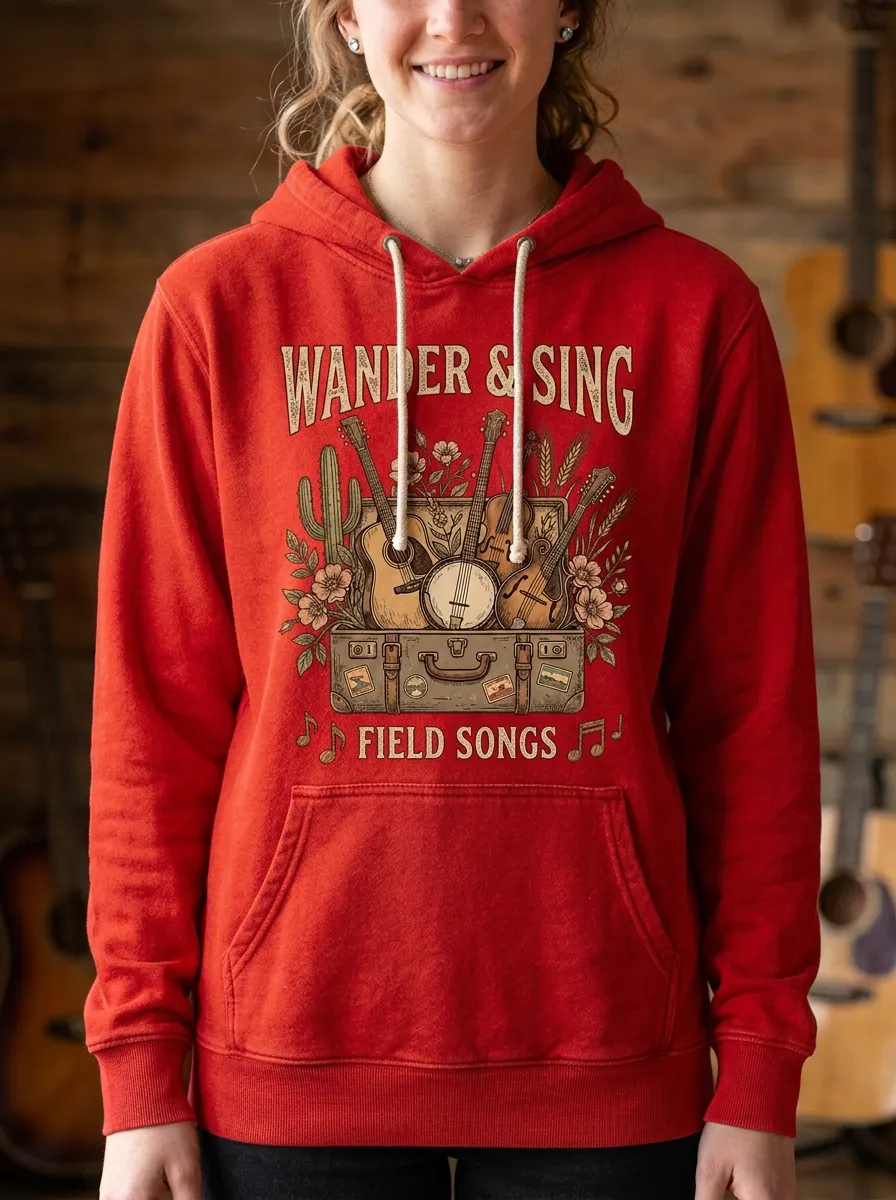 Banjo Country Music Graphic Hoodie