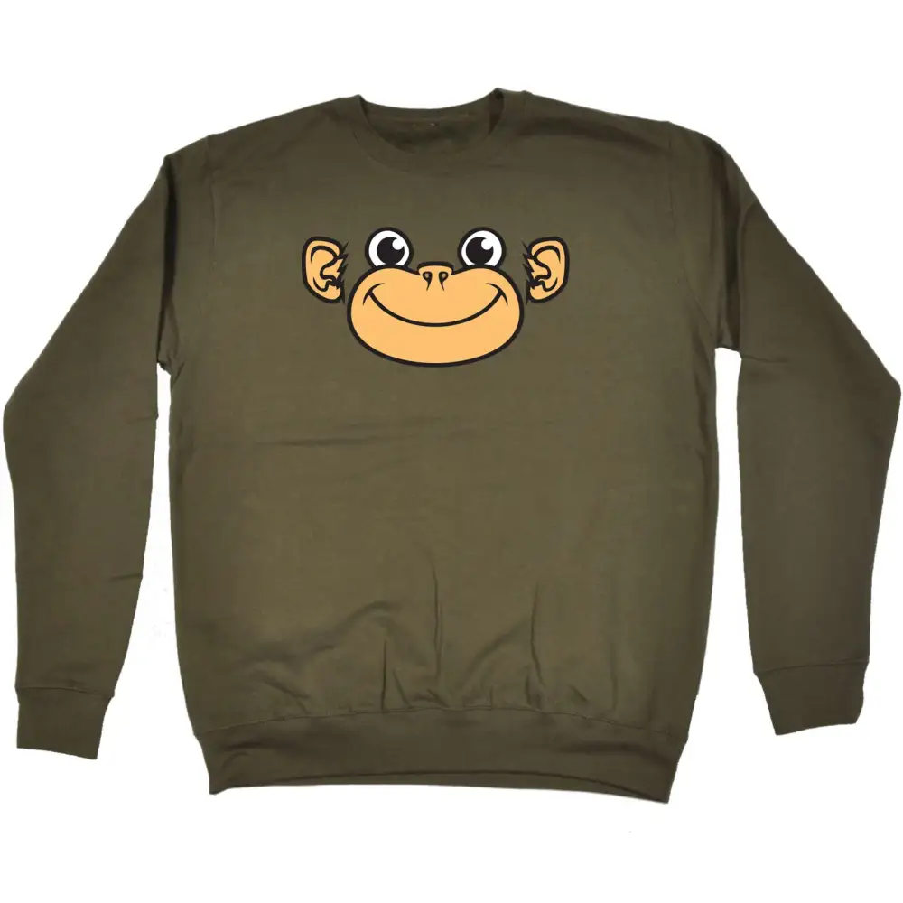 Monkey Face Graphic Sweatshirt