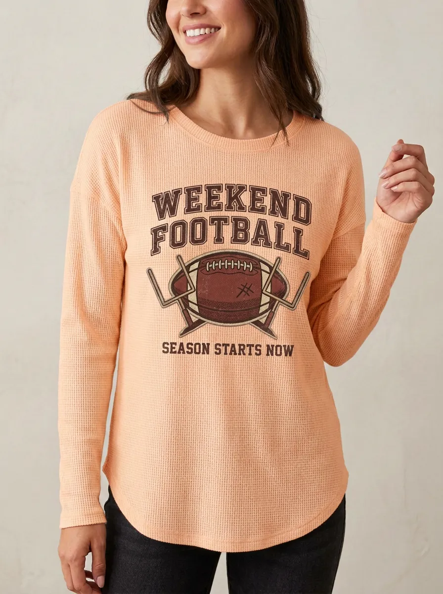 Football Graphic Casual T-Shirt