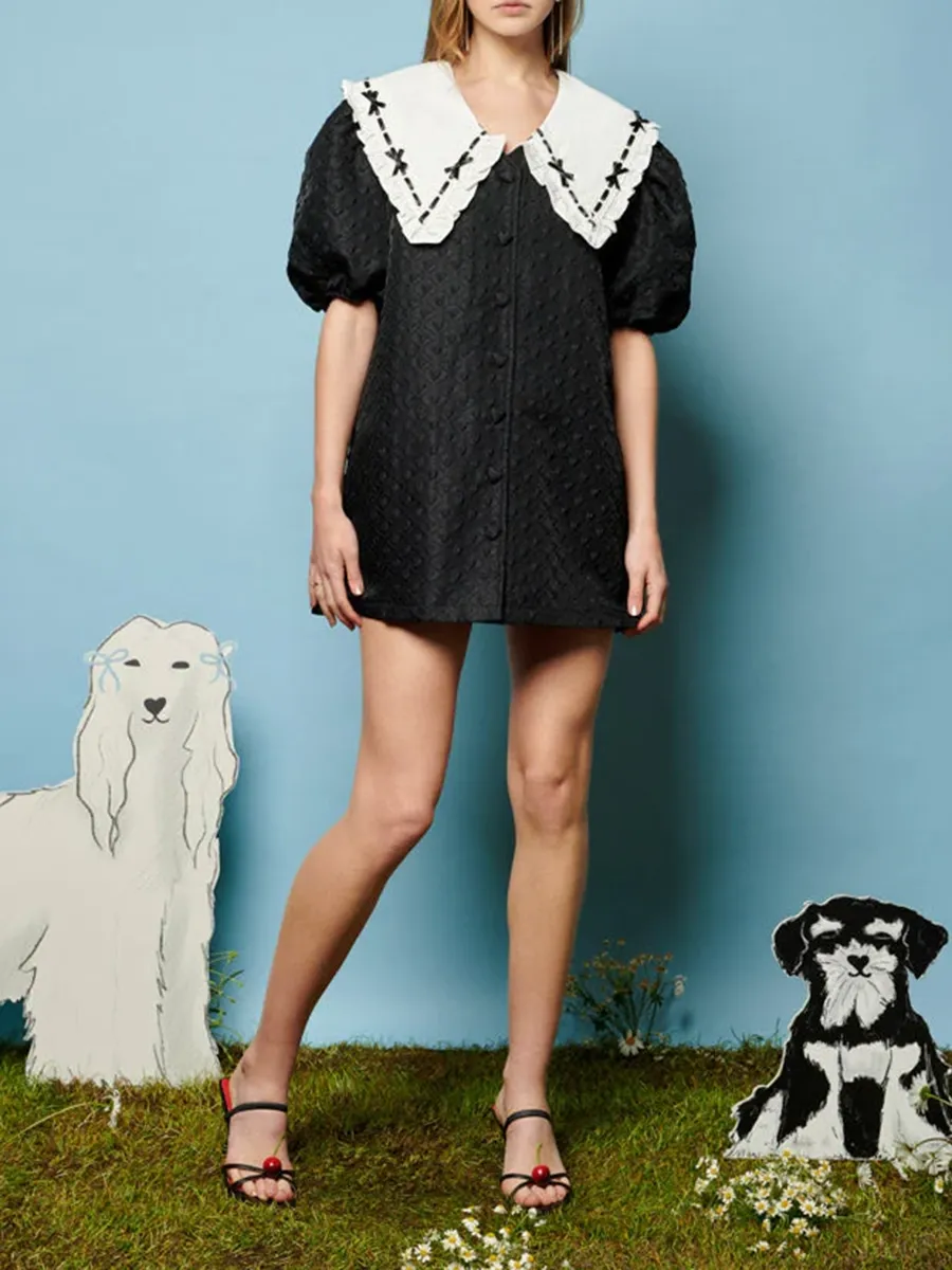 Bow Collar Dress