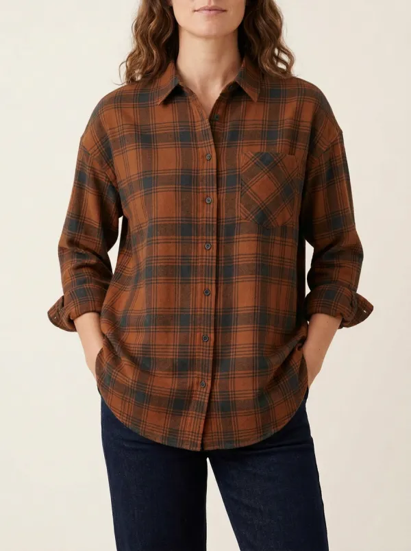 Everyday Plaid Checkered Plaid Long-Sleeve Shirt