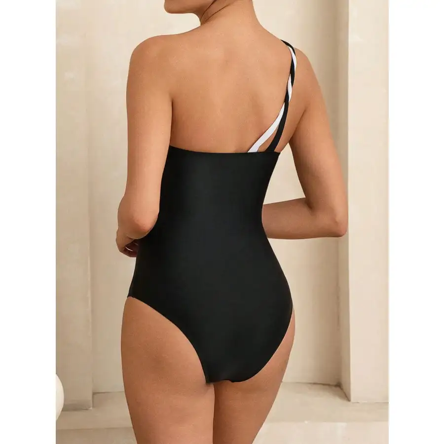 Women's Contrast Swimsuit Cover-Up Set