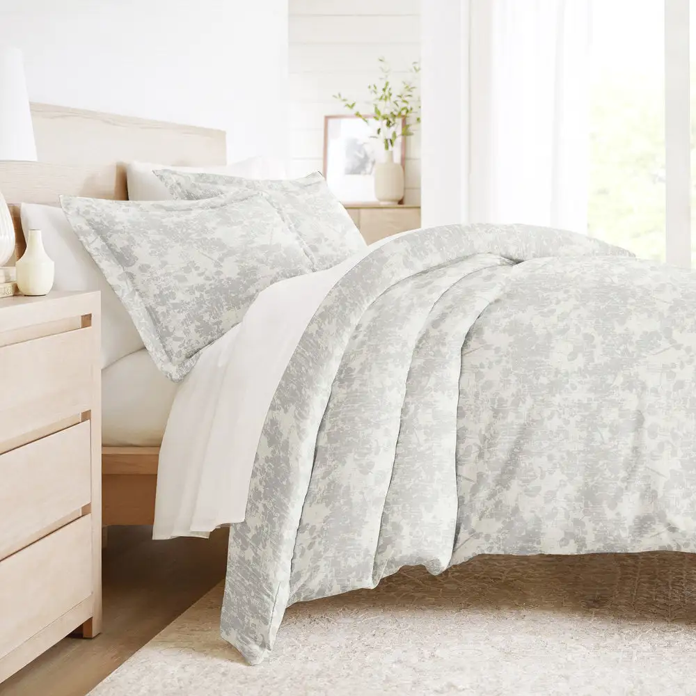 Weathered Floral Pattern Duvet Cover Set
