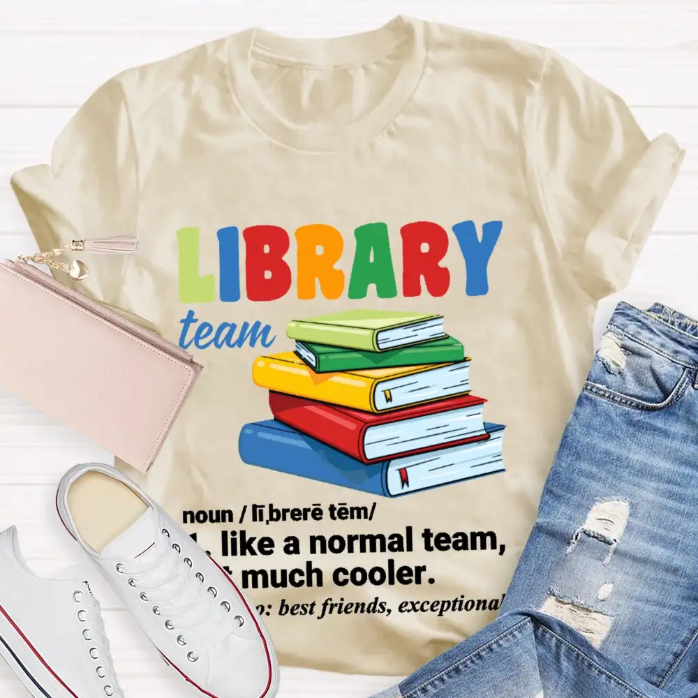 Library Team Letters T-Shirt