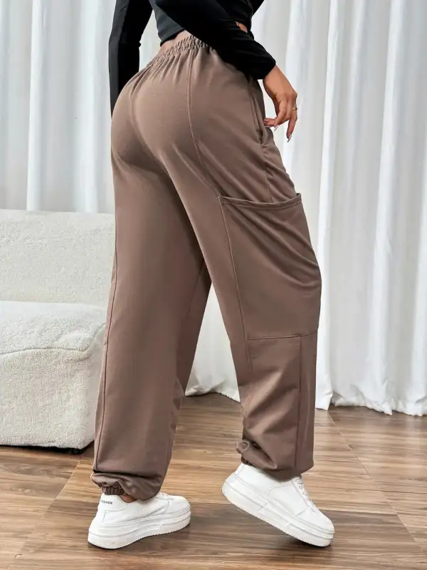 Relaxed Tie Waist Tie Detail Pants