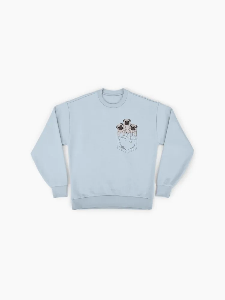 Pocket Pug Dog Graphic Sweatshirt