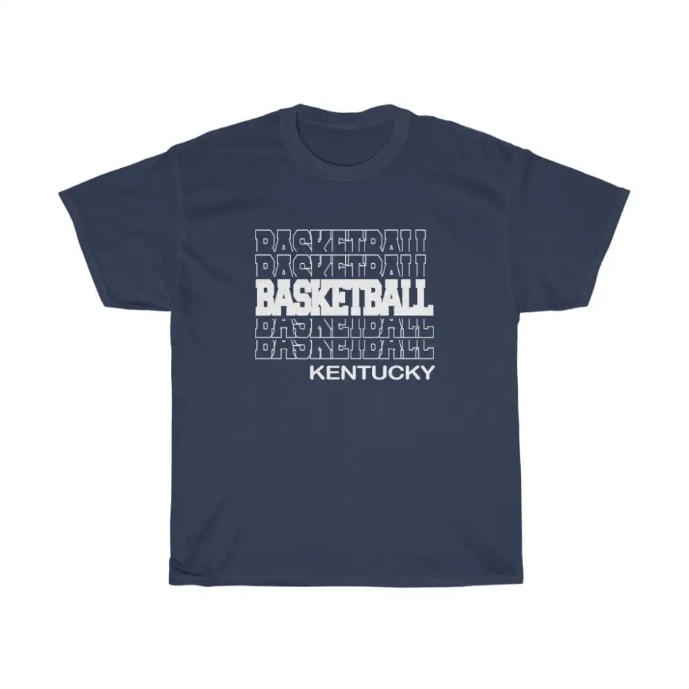 Basketball Kentucky in Modern Stacked Lettering