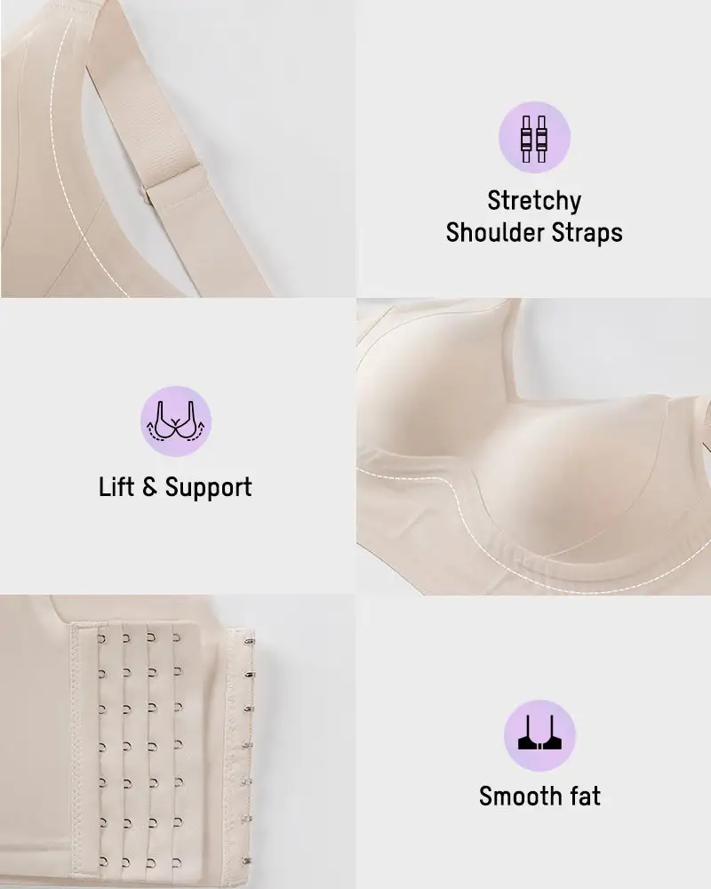 Seamless Wireless Support Bra