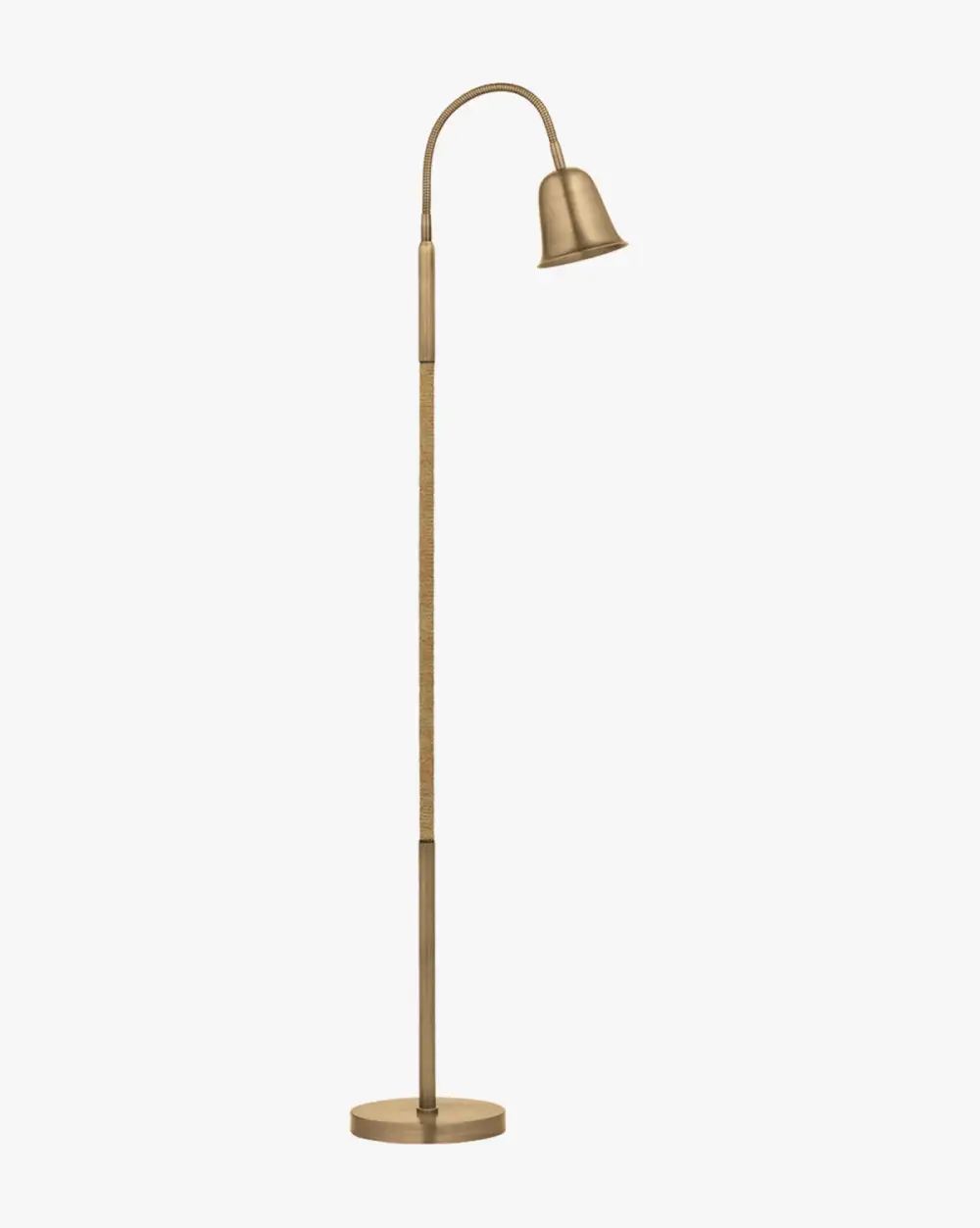 Curved-Arm Sculptural-Form Floor Lamp