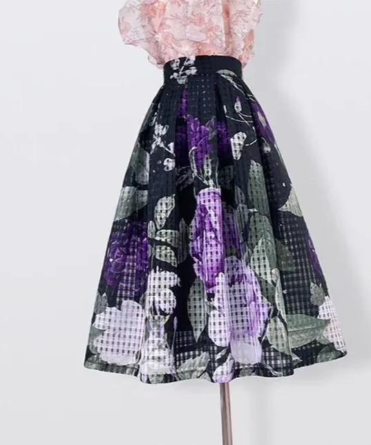 High Waist Lace Skirt