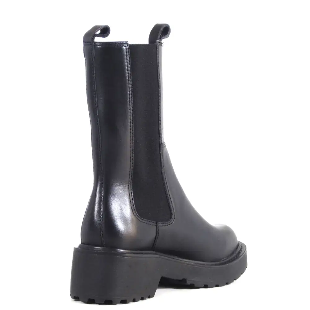 Patent Leather Slip On Ankle Boots