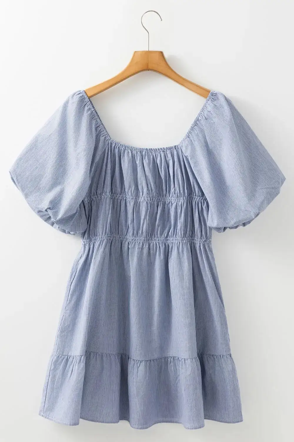 Soft Striped A-Line Dress