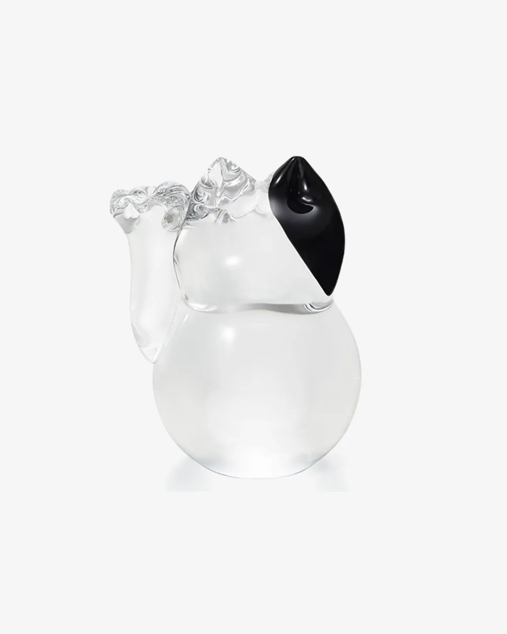 Raised Paw Glass Lucky Cat Ornament