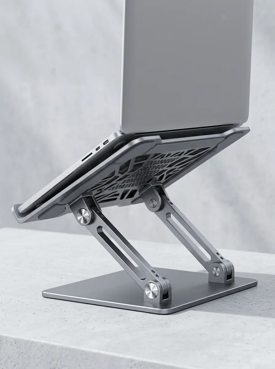 Aluminum Hollow-Vent Laptop Stand