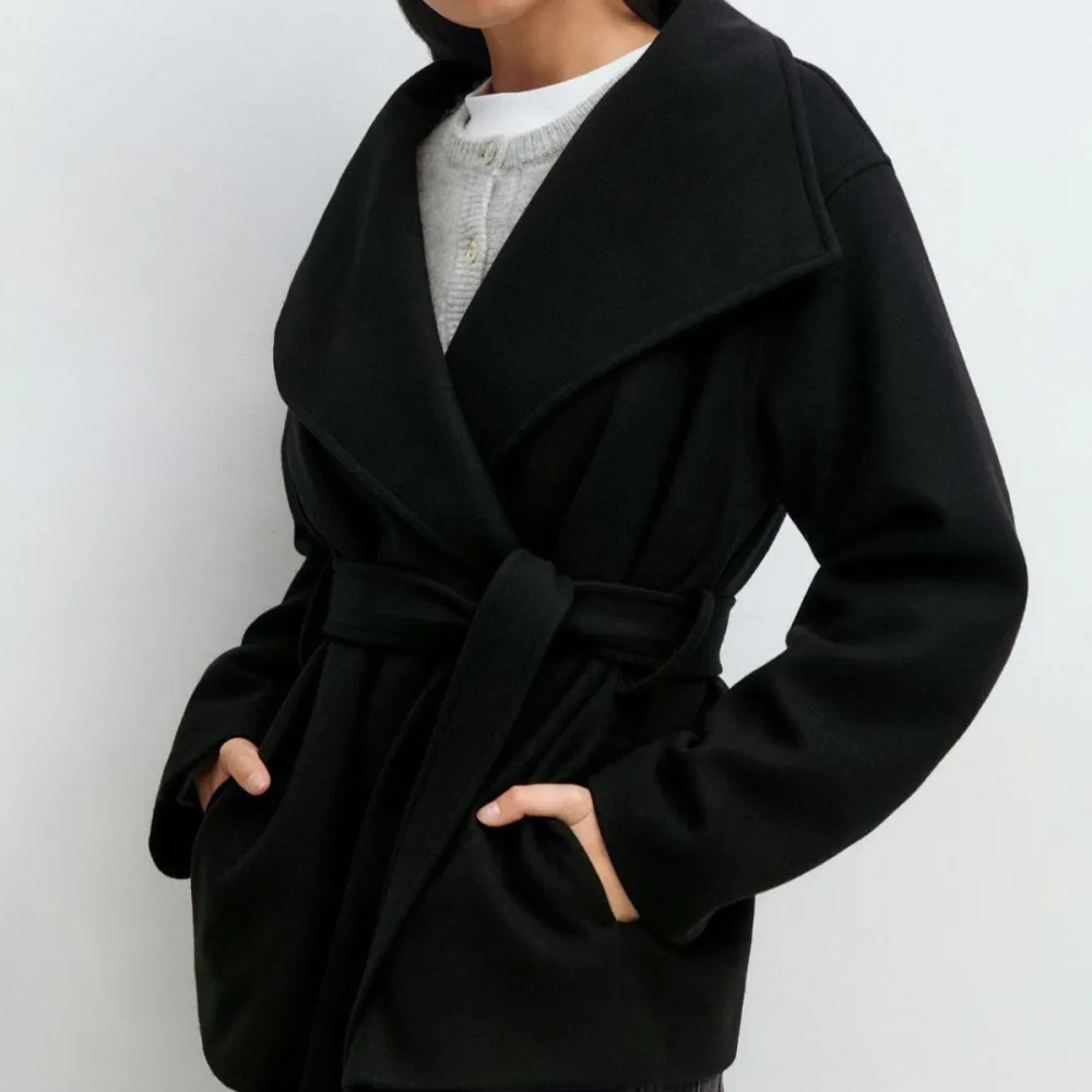 Relaxed Pearl Cascade Coat