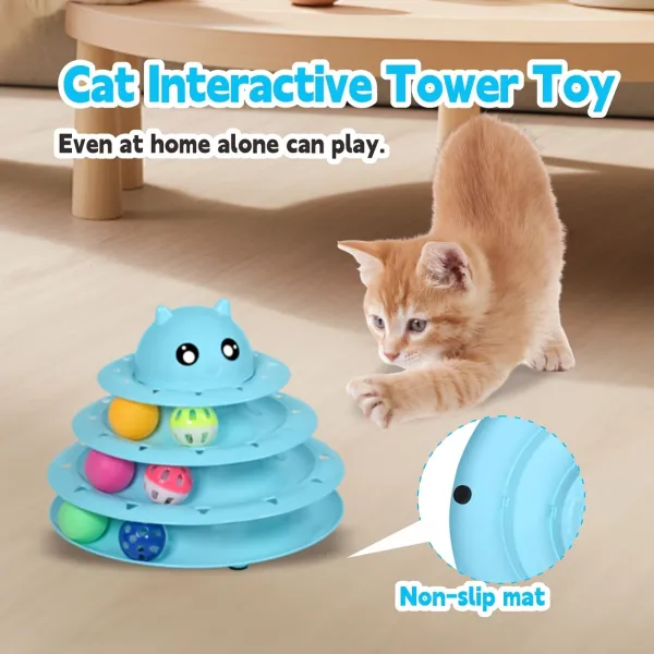 3-Tier Cat Ball Tower